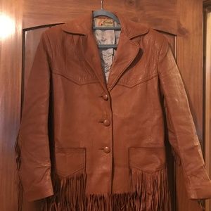Vintage Geronimo Fringed leather jacket